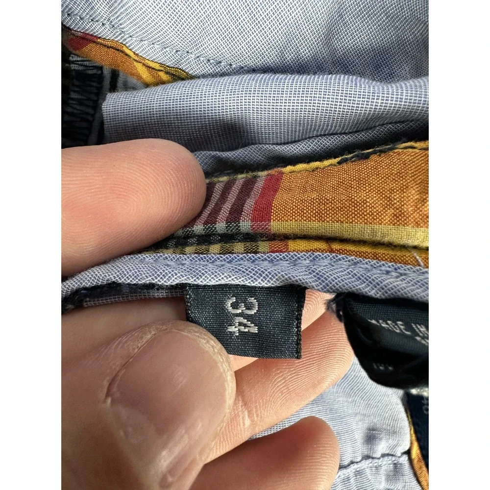 Polo Ralph Lauren Shorts Mens 34 Red Yellow Authentic Indian Madras Plaid NWOT